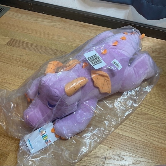 Disney Figment Cuddleez Plush Purple NEW Large Stuffed Animal World Epcot - Picture 2 of 5